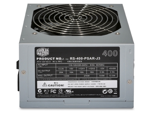 Cooler Master Elite 400W. Công Suất Thực