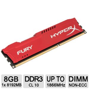 KINGSTON 8GB/DDR3/1866 HyperX Fury