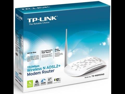Router Modem ADSL2+ Không Dây Chuẩn N 150Mbps TD-W8951ND