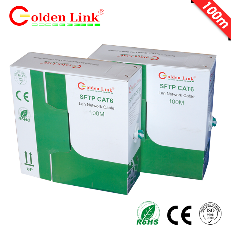 Cable Golden Link - SFTP Cat 6e chống nhiễu 100m  xanh lá chống nhiễu