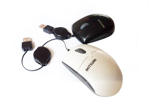 Mouse MSM USB Dây rút  (Trắng sứ)