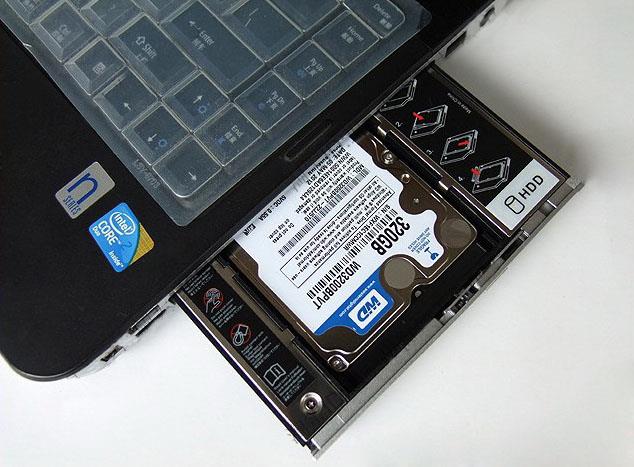 Second HDD Caddy - 9,5 mm Lắp ổ cứng thứ 2 cho laptop qua khay CD loại mỏng